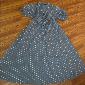 Blue Polka Dot Dress